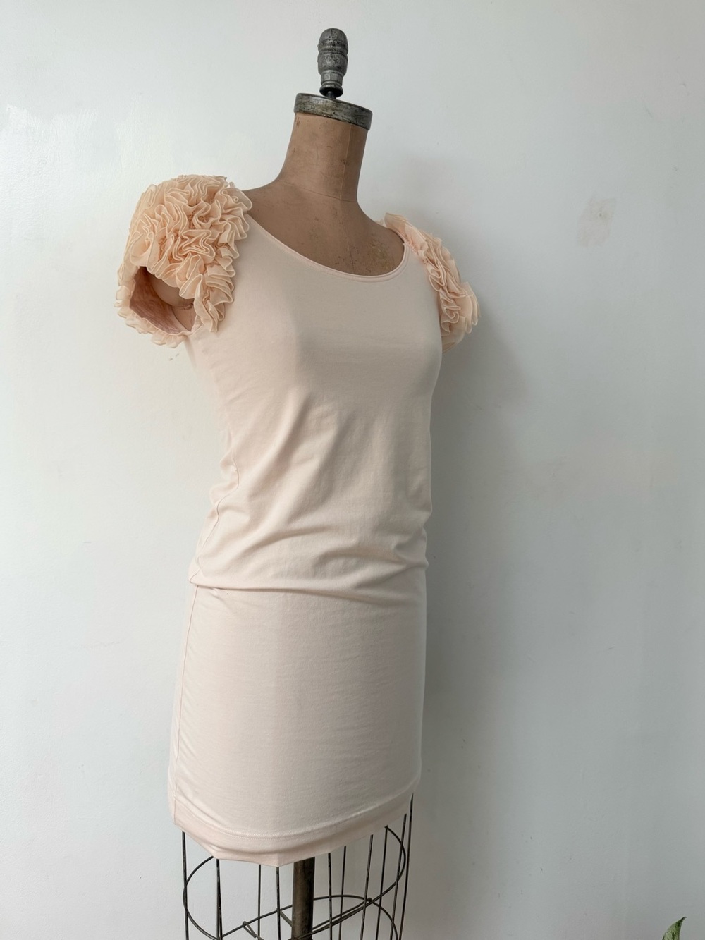H&M Garden Collection circa 2010 peach dress organic cotton size M